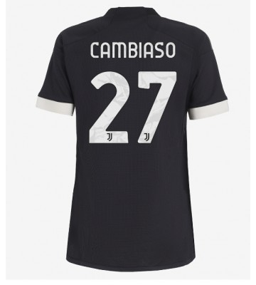 Juventus Andrea Cambiaso #27 Tercera Equipación Mujer 2023-24 Manga Corta